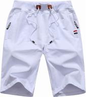sitmptol shorts elastic drawstring pockets logo