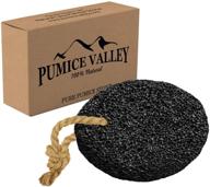 🏔️ pumice stone - natural earth lava pumice stone black - callus remover for feet heels and palm - pedicure exfoliation tool - corn remover - dry dead skin scrubber - foot health care logo