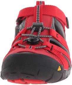 img 3 attached to Ultimate Protection and Style: KEEN Kids Seacamp Sandal Black Boys' Shoes – Perfect for Outdoor Adventures
