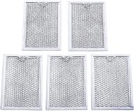 blue stars wb06x10309 ultra durable microwave oven grease filter - exact fit for ge & kenmore microwaves - pack of 5 replacements logo