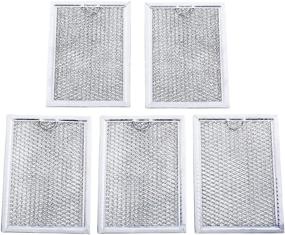 img 4 attached to Blue Stars WB06X10309 Ultra Durable Microwave Oven Grease Filter - Exact Fit for GE & Kenmore Microwaves - Pack of 5 Replacements