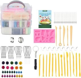 img 3 attached to Ultimate 70-Color Polymer Clay Set: Soft Oven Bake Modeling Clay Kit with 19 Tools & Accessories - Perfect DIY Art Gift for Kids!