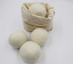 img 3 attached to 🧺 Natural New Zealand Wool Dryer Balls: Eliminate Lint with Organic Fibers