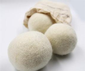 img 2 attached to 🧺 Natural New Zealand Wool Dryer Balls: Eliminate Lint with Organic Fibers