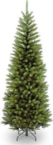 img 4 attached to 🎄 6-Foot Green Kingswood Fir Slim Christmas Tree by National Tree Company - Includes Stand - Artificial & Realistic Design