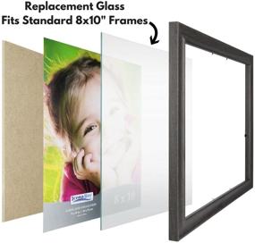 img 1 attached to 🔍 Impressive Icona Bay 8x10 Heat-Strengthened Glass Replacement - 2 Pack | Preserve Your Memories with Top-Notch Glass Covers!