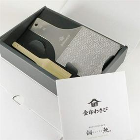 img 2 attached to Kinjirushi Steel Shark Wasabi Grater -Hagane Zame-: Perfect Tool for Grinding Wasabi, Garlic, and Ginger - Creamy Texture (Dimensions: 6.8 x 3.3)