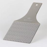 kinjirushi steel shark wasabi grater -hagane zame-: perfect tool for grinding wasabi, garlic, and ginger - creamy texture (dimensions: 6.8 x 3.3) logo