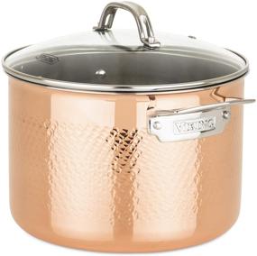 img 2 attached to 10 Piece Viking Culinary Hammered Copper Clad Cookware Set in 3-Ply Stainless Steel