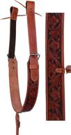 🐎 western carved leather rear flank back cinch girth saddle billets for challenger tack horse - 9774-80 logo