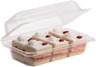 🍞 smygoods plastic loaf container [25 pack]: sturdy hinged loaf storage solution for fresh baked goods - dimensions: 9 3/10''x5 1/2''x 3 1/3'' логотип