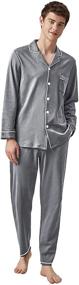 img 4 attached to 👔 Yoimira Men's Pajama Sleeves Lounge Sleepwear - Clothing and Sleep & Lounge