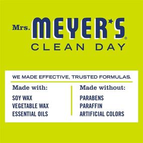 img 1 attached to 🕯️ Mrs. Meyer's Clean Day Scented Soy Aromatherapy Candle - 35 Hour Burn Time - Made with Soy Wax & Essential Oils - Lemon Verbena Scent - 7.2 oz (Pack of 2)