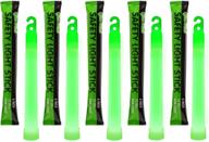 🔦 glow mind 12 ultra bright glow sticks for camping, parties & emergency preparedness - lasts over 12 hours (green) логотип