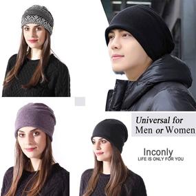 img 1 attached to 🧢 Inconly Chemo Caps for Women: Slouchy Beanies 3 Pack for Cancer Patients - Warm, Soft, and Stretchy Sleep Hats