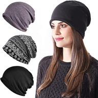 🧢 inconly chemo caps for women: slouchy beanies 3 pack for cancer patients - warm, soft, and stretchy sleep hats logo