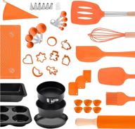 🥮 45-pc baking utensils set - complete kitchen utensils set for cake baking, supplies, and decorating - premium bakeware sets with baking pans logo