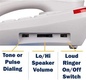 img 2 attached to 📞 Blue Donuts BD-403BWHT: Enhanced Big Button Phone for Visually Impaired Seniors, Ideal Landline Solution with Braille Support