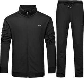 img 4 attached to Sports Athletic Sweatsuits Tracksuits Running Sports & Fitness in Team Sports