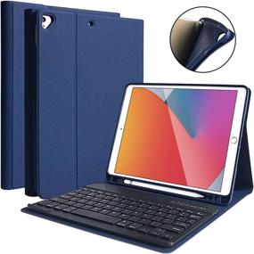 img 4 attached to Ultimate iPad 9th Gen 2021 Case: Keyboard, Pencil Holder, Bluetooth, & More!