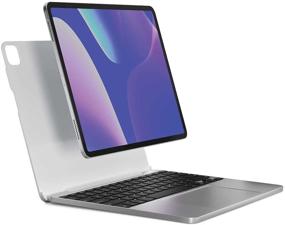 img 4 attached to 💻 Brydge 12.9 MAX+ Wireless Keyboard Case with Trackpad for iPad Pro 12.9-inch - Silver/White