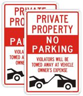 property violators aluminum mounting waterproof logo