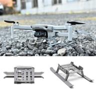 ✈️ enhance flight experience with judunmsk landing gear for dji mini 2 mavic mini: quick release foldable kit, featured drone accessories and height extender leg logo