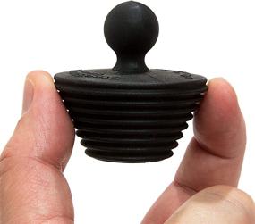 img 2 attached to 🛁 StopShroom Tub 2 Pack: Ultimate Drain Stopper for Bathtub and Bathroom Sink in Black - 2pk, Set of 2