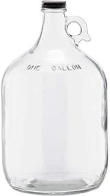 img 3 attached to 🍶 128oz Glass Fermenting Jug with Handle, Black Polyseal Lid & Cap - 1 Gallon Size