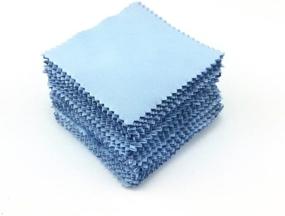img 4 attached to 💎 100pcs Jewelry Cleaning Cloth Polishing Cloth for Sterling Silver, Gold, Platinum by yueton
