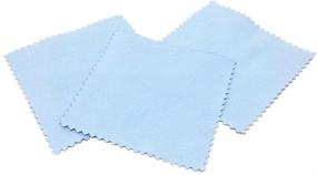 img 2 attached to 💎 100pcs Jewelry Cleaning Cloth Polishing Cloth for Sterling Silver, Gold, Platinum by yueton