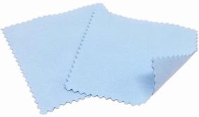 img 3 attached to 💎 100pcs Jewelry Cleaning Cloth Polishing Cloth for Sterling Silver, Gold, Platinum by yueton