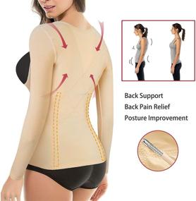 img 2 attached to 👗 CYDREAM Women's Waist Trainer Corset with Tummy Control and Arm Slimmer - Post Surgery Compression Top for Body Shaping