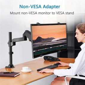 img 3 attached to 📺 VESA Mount Adapter Kit, Convert Non-VESA 17-32 Inch Monitor Screens to 75x75 and 100x100 VESA Mount