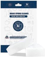 🧽 eco-friendly foamworld 80-piece magic cleaning sponge eraser - multi-functional melamine sponge cleaner for kitchen, home, office, and bathroom cleaning - super sponge cleaning tool 3.9 x 2.4 x 0.8 (white) logo