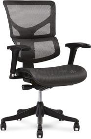 img 4 attached to 🪑 Grey Flex Mesh X-Chair X1: Premium Ergonomic Task Chair with Superior Lower Back and Lumbar Support - Highly Adjustable, Relaxed Recline - Perfect for Office or Home Desk