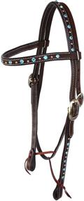 img 1 attached to 🐴 High-Quality Horse Pony Size Western Leather Headstall 78RT08HB - Perfect for CHALLENGER Saddle, Tack, and Bridle Enthusiasts