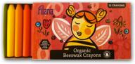 🖍️ filana organic beeswax stick crayons (12 colors) - non toxic, natural, handmade in usa, no paraffin or petroleum waxes - vibrant colors, smooth glide - safe for children logo