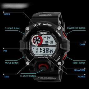 img 1 attached to Chronograph Waterproof Multifunction Military Wristwatches
