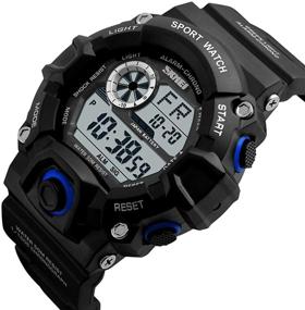 img 3 attached to Chronograph Waterproof Multifunction Military Wristwatches