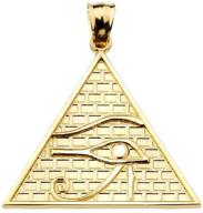 egyptian ankh crosses pyramid pendant logo