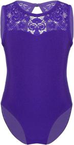 img 4 attached to JEATHA Sleeveless Jumpsuit Keyhole Gymnastic Sports & Fitness and Other Sports