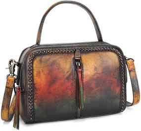 img 3 attached to IVTG Genuine Leather Crossbody Handmade