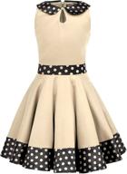 👗 timeless elegance: blackbutterfly vintage polka girls dress for classic girls' clothing logo