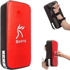 img 2 attached to TigerBoss One Karate Taekwondo Boxing Kick Punch Adjustable Soft Shield Durable Training Pad - Ideal for Boxing, Training, Protecting Palm and Wrist, and Reducing Shock (Blue)