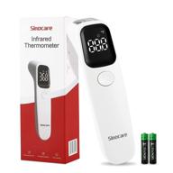 sinocare no-touch forehead thermometer: accurate reading, fever alarm, lcd display logo