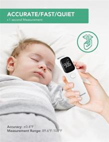 img 2 attached to Sinocare No-Touch Forehead Thermometer: Accurate Reading, Fever Alarm, LCD Display