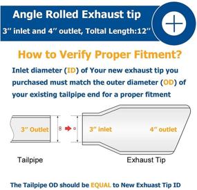 img 2 attached to Exhaust Universal Coated Stainless Tailpipe