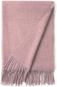 img 2 attached to 🧣 Шали Lallier Cashmere Pashmina - шерстяные шарфы и накидки для женщин на зиму: незаменимые аксессуары