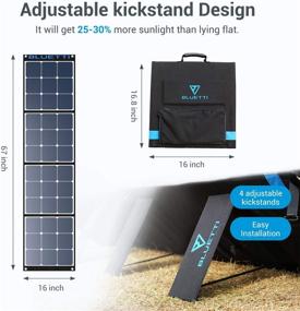 img 2 attached to BLUETTI SP120 Solar Panel - 120W for AC200P/EB70/AC50S/EB150/EB240 Solar Generator, Portable Foldable Panel for Camping, Vanlife, Off-Grid Power